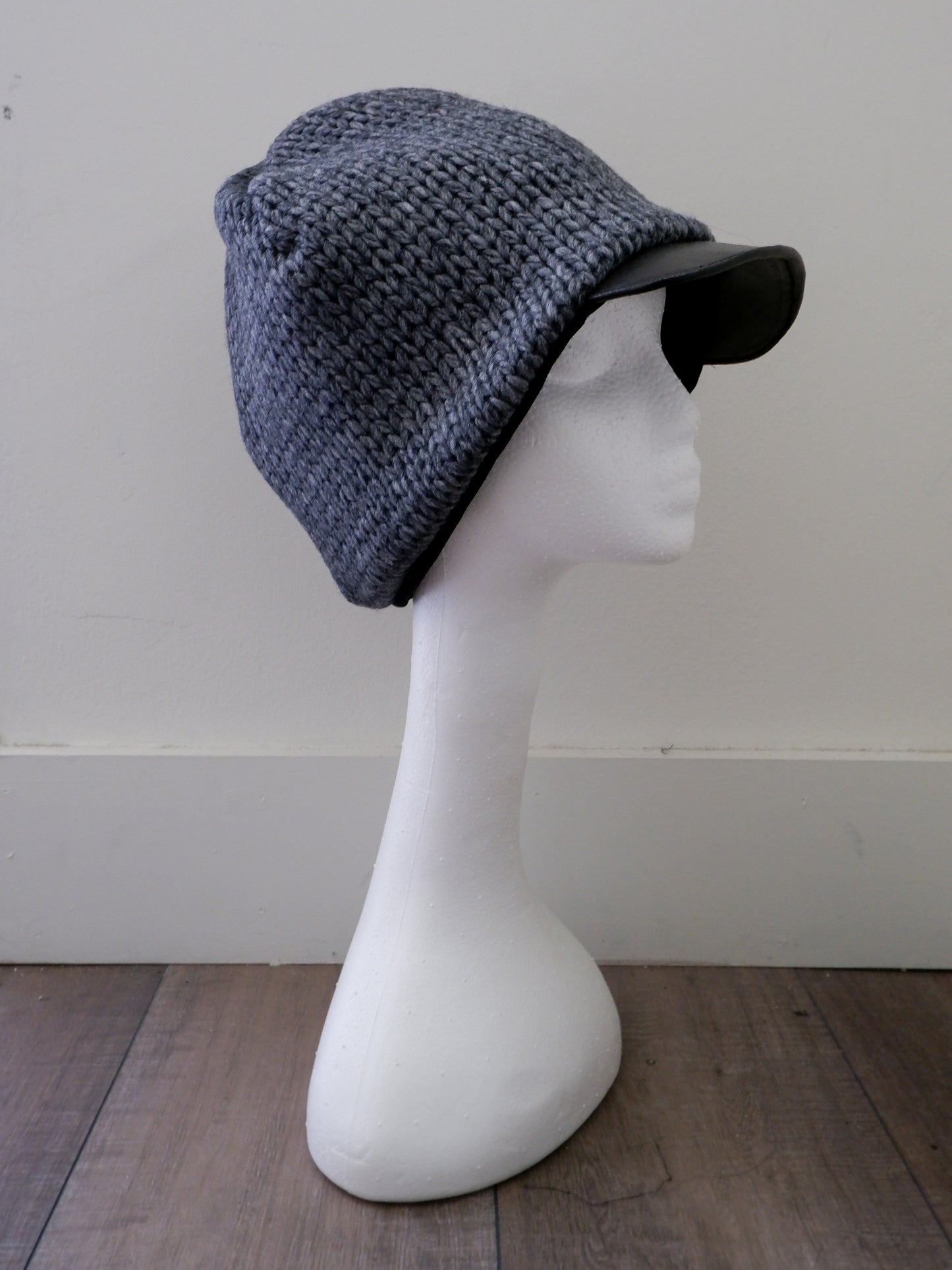 Grey Knit Beanie Cap