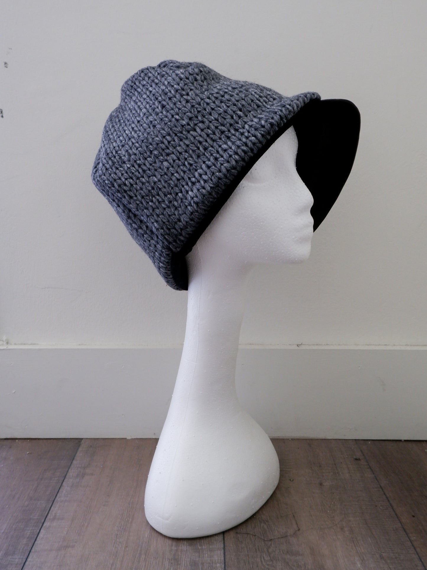 Grey Knit Beanie Cap