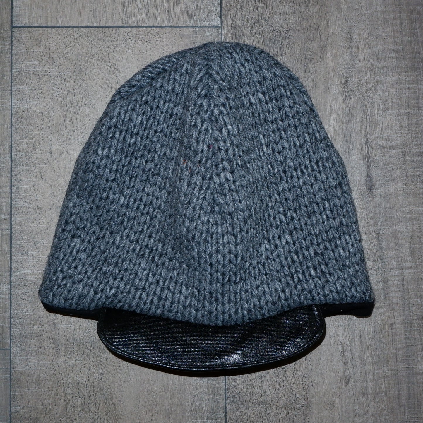 Grey Knit Beanie Cap