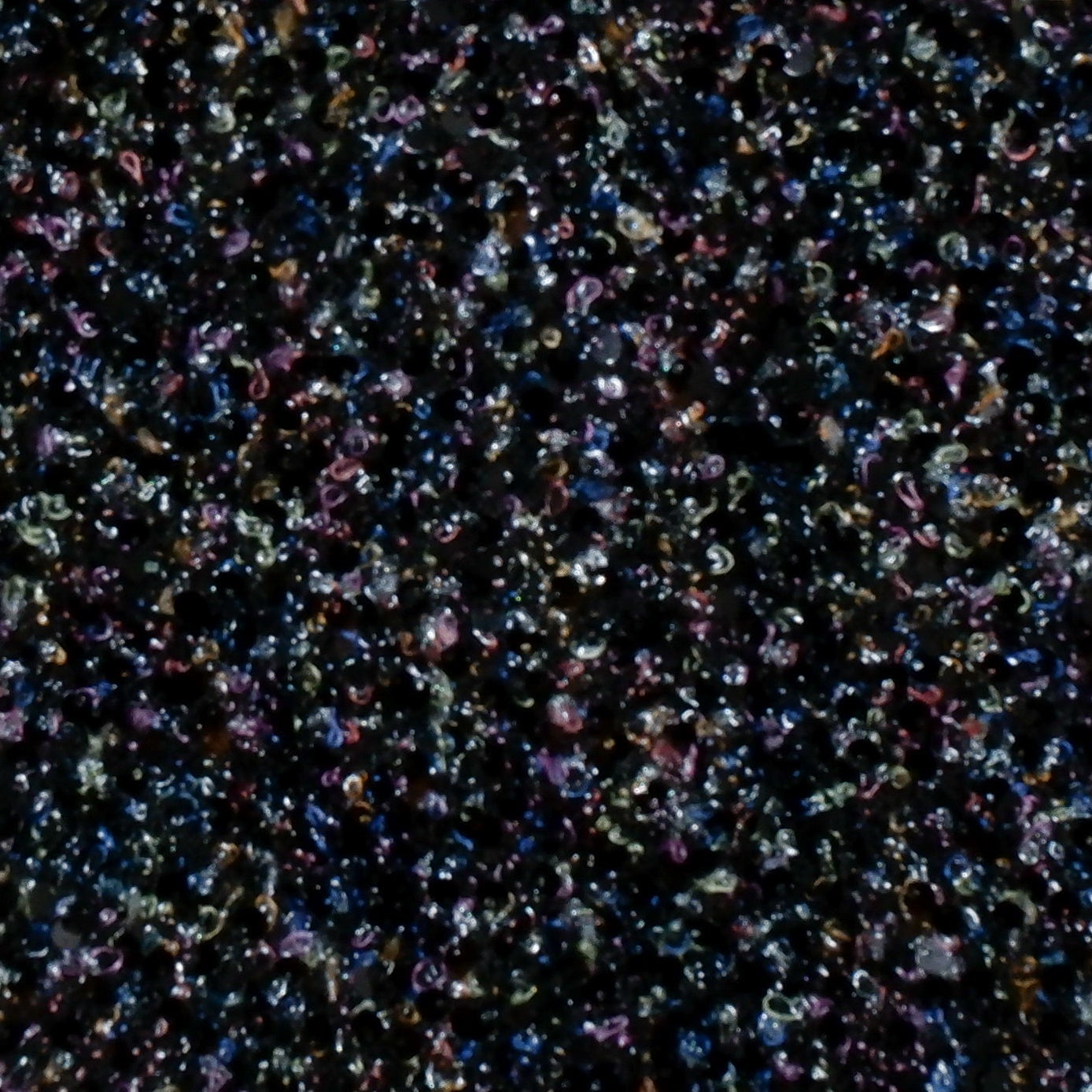 Dark Sequin Tweed Beanie Cap